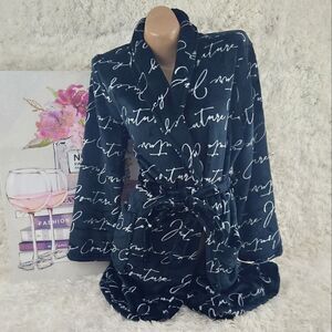 {Juicy Couture} Black Logo Robe